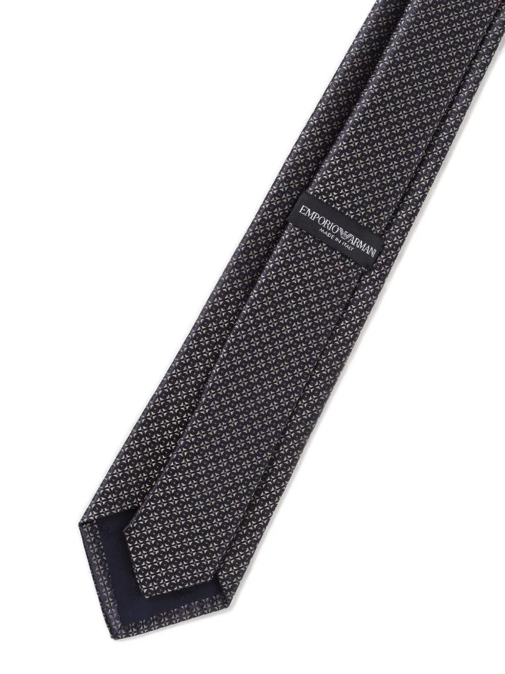 Emporio Armani Stropdas met geometrisch patroon BLUE AND GREEN