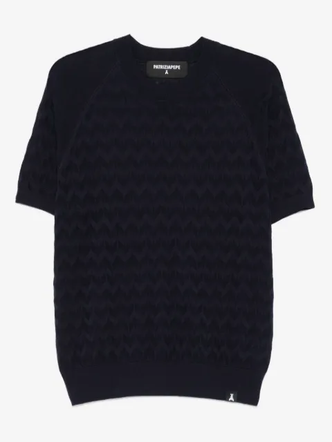 Patrizia Pepe playera manga corta con motivo chevron