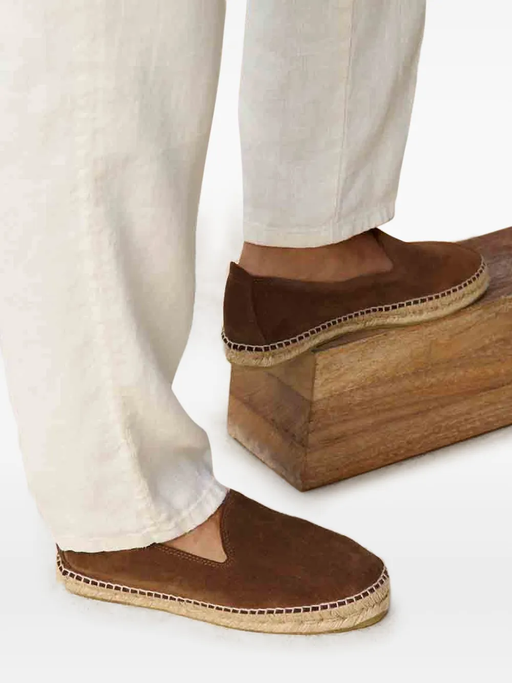 Manebi Suède espadrilles | Bruin | Image 1