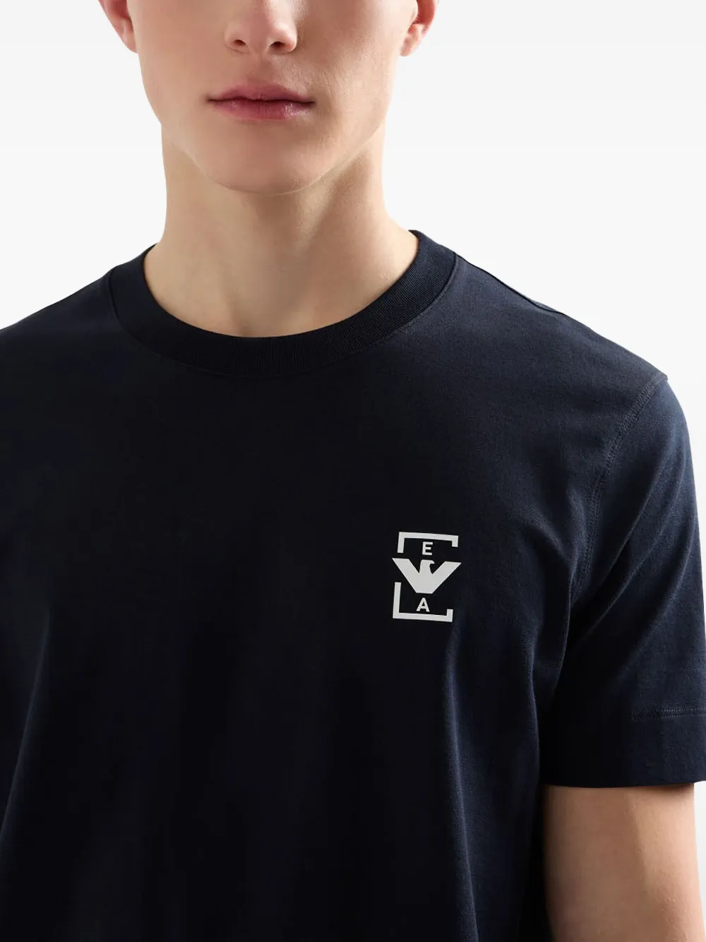 Emporio Armani T-shirt met logo Blauw