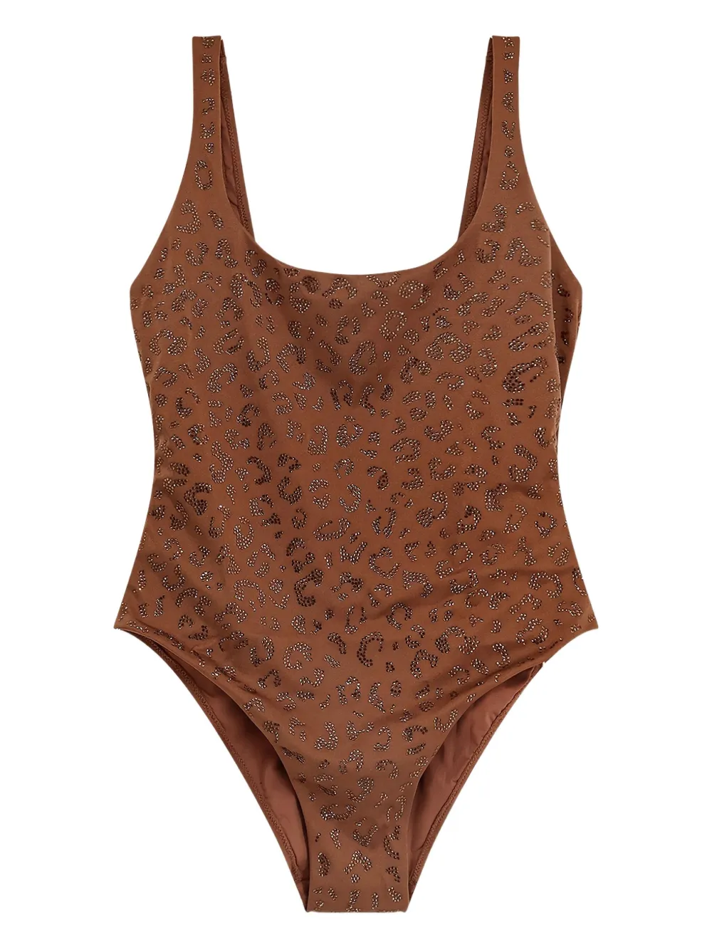MC2 Saint Barth leopard-print embellished swimsuit Bruin