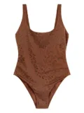 MC2 Saint Barth leopard-print embellished swimsuit - Brown
