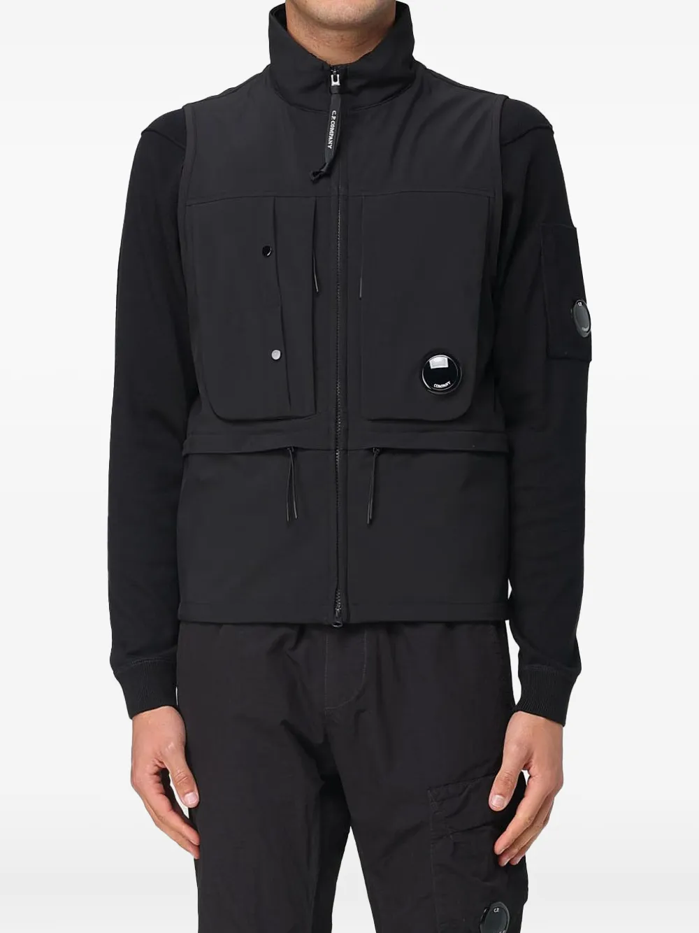 C.P. Company C.P. Shell-R multiple-pocket gilet - Schwarz
