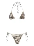 MC2 Saint Barth zebra-print bikini - Neutrals