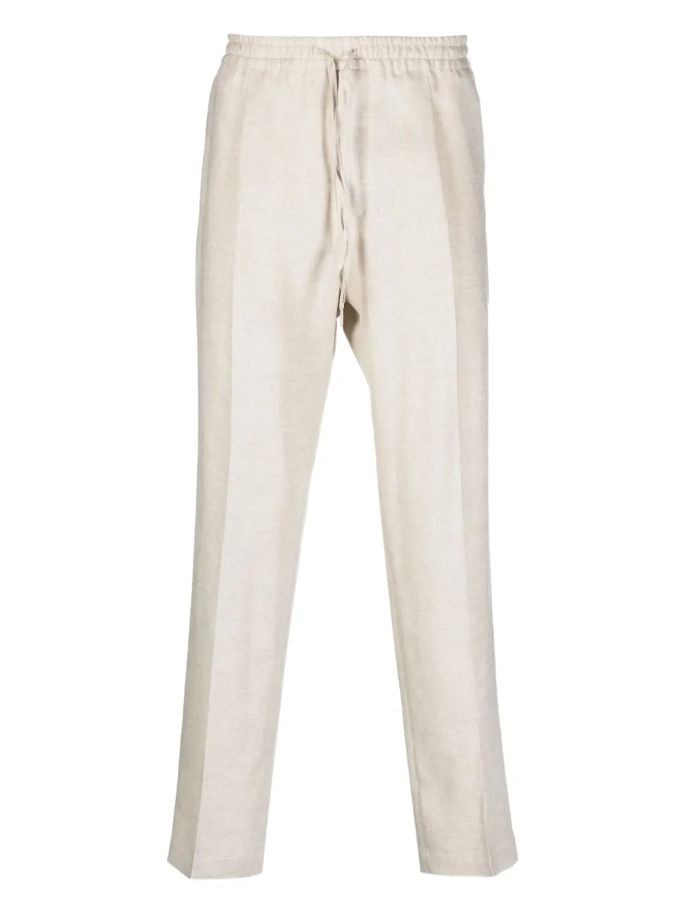 Briglia 1949 drawstring linen trousers Beige
