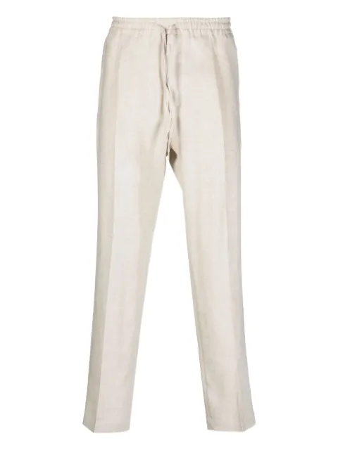 Briglia 1949 drawstring linen trousers