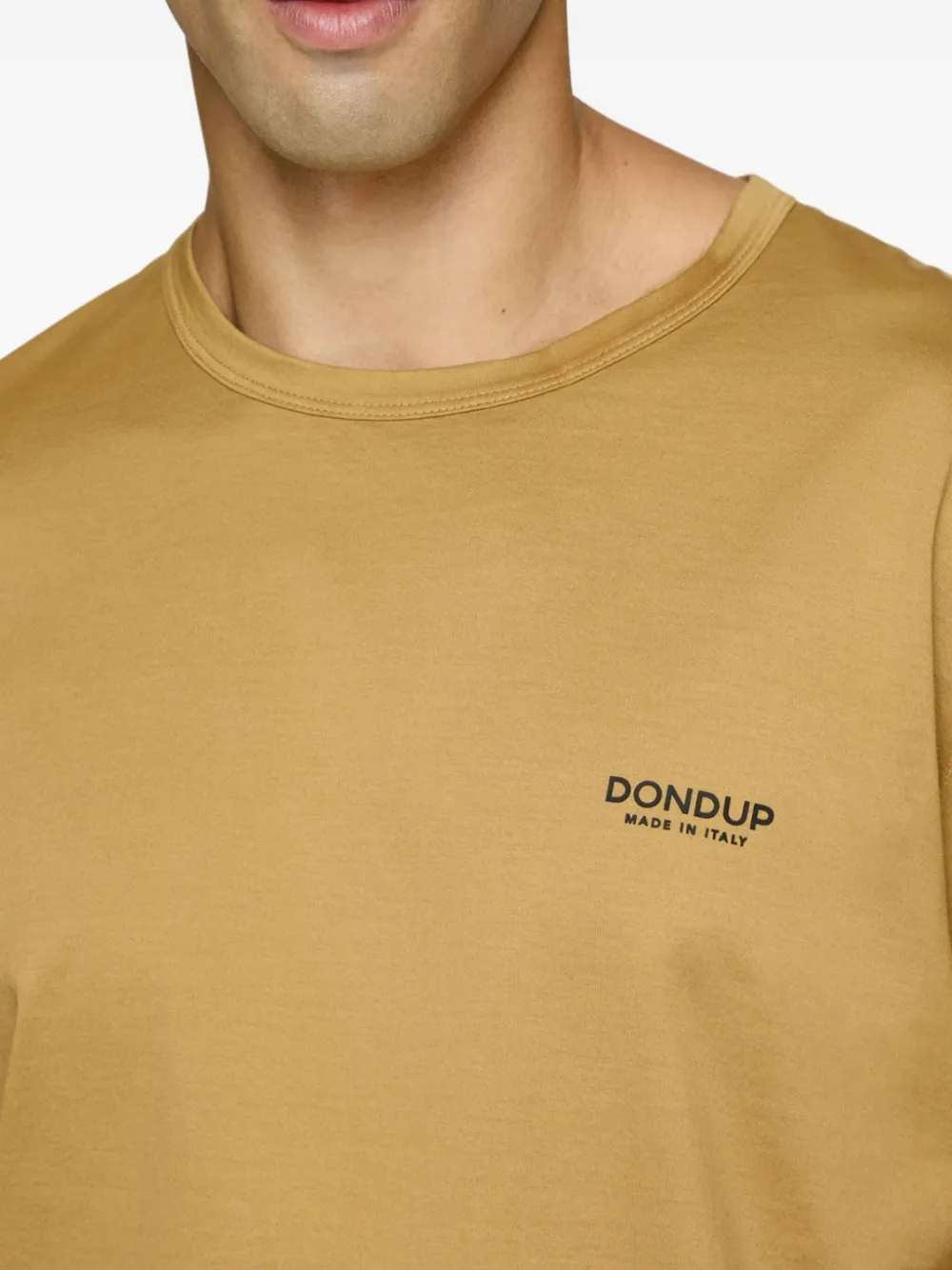 DONDUP logo-detail crew-neck T-shirt Bruin
