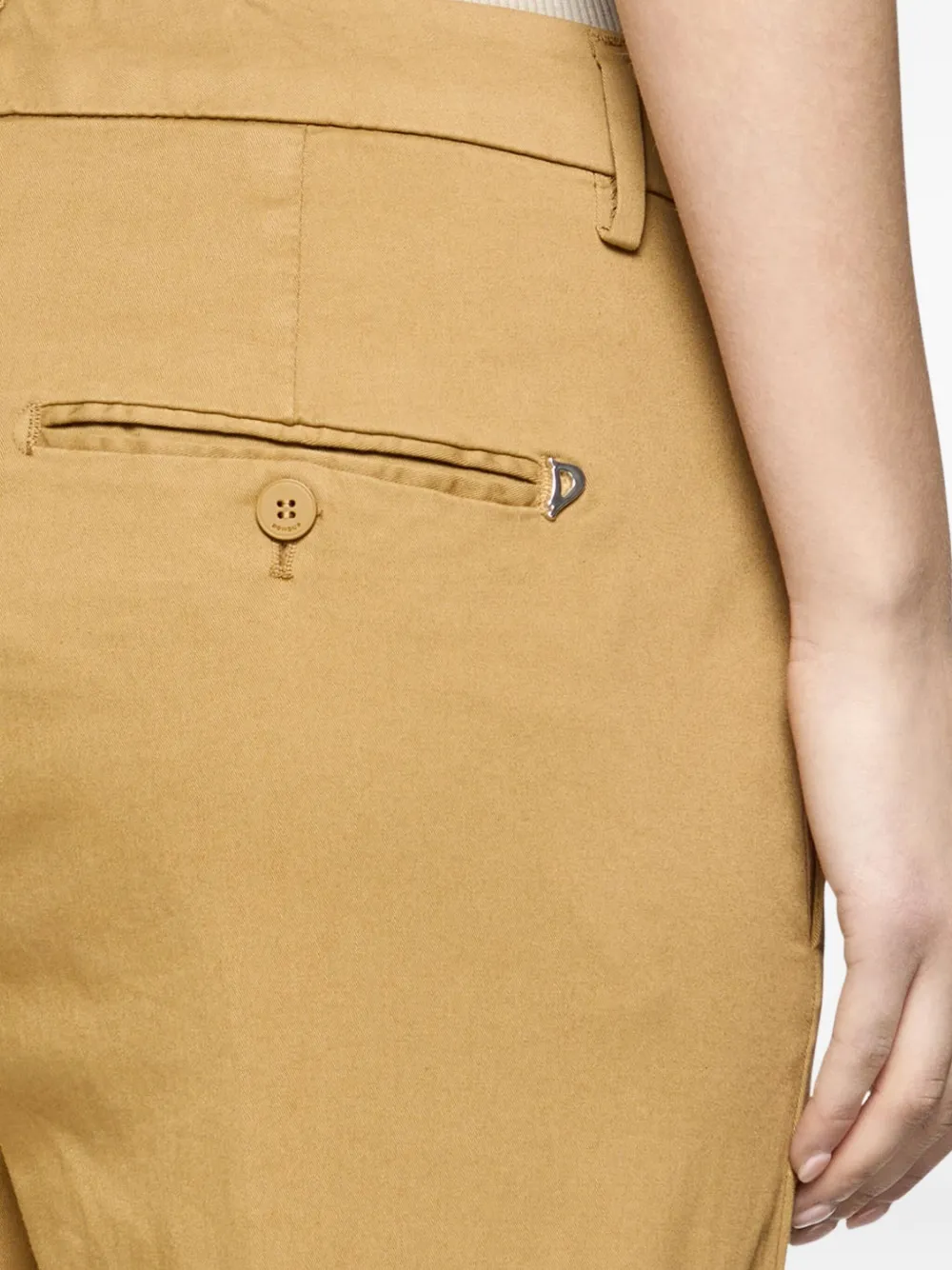 DONDUP Broek met knoopsluiting Bruin