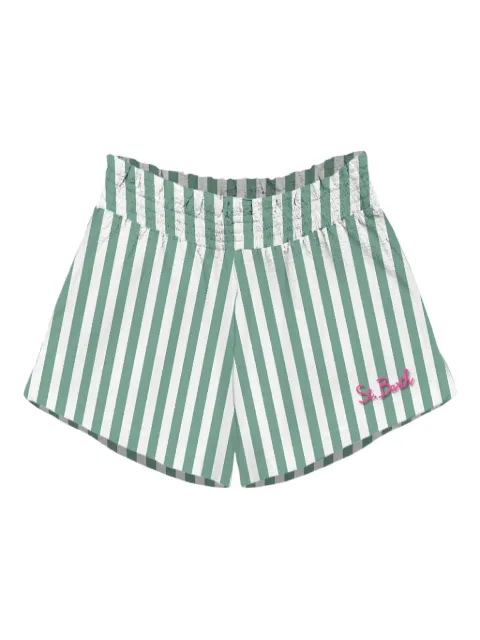 MC2 Saint Barth striped elastic-waist shorts