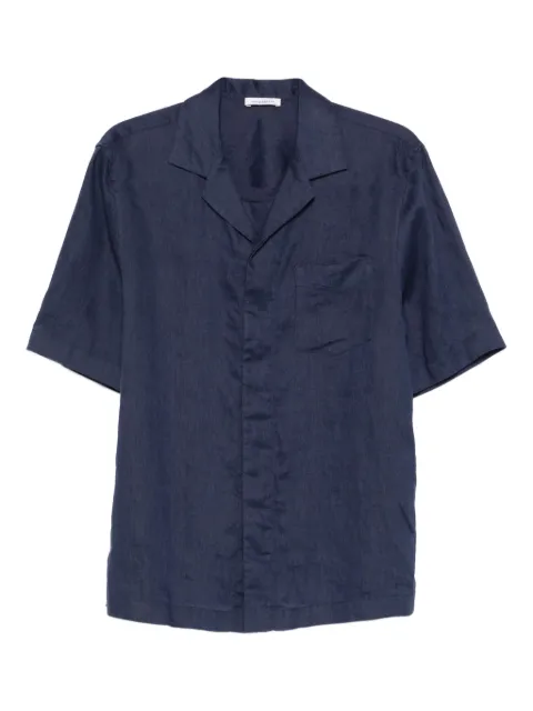 Paolo Pecora revere-collar linen shirt