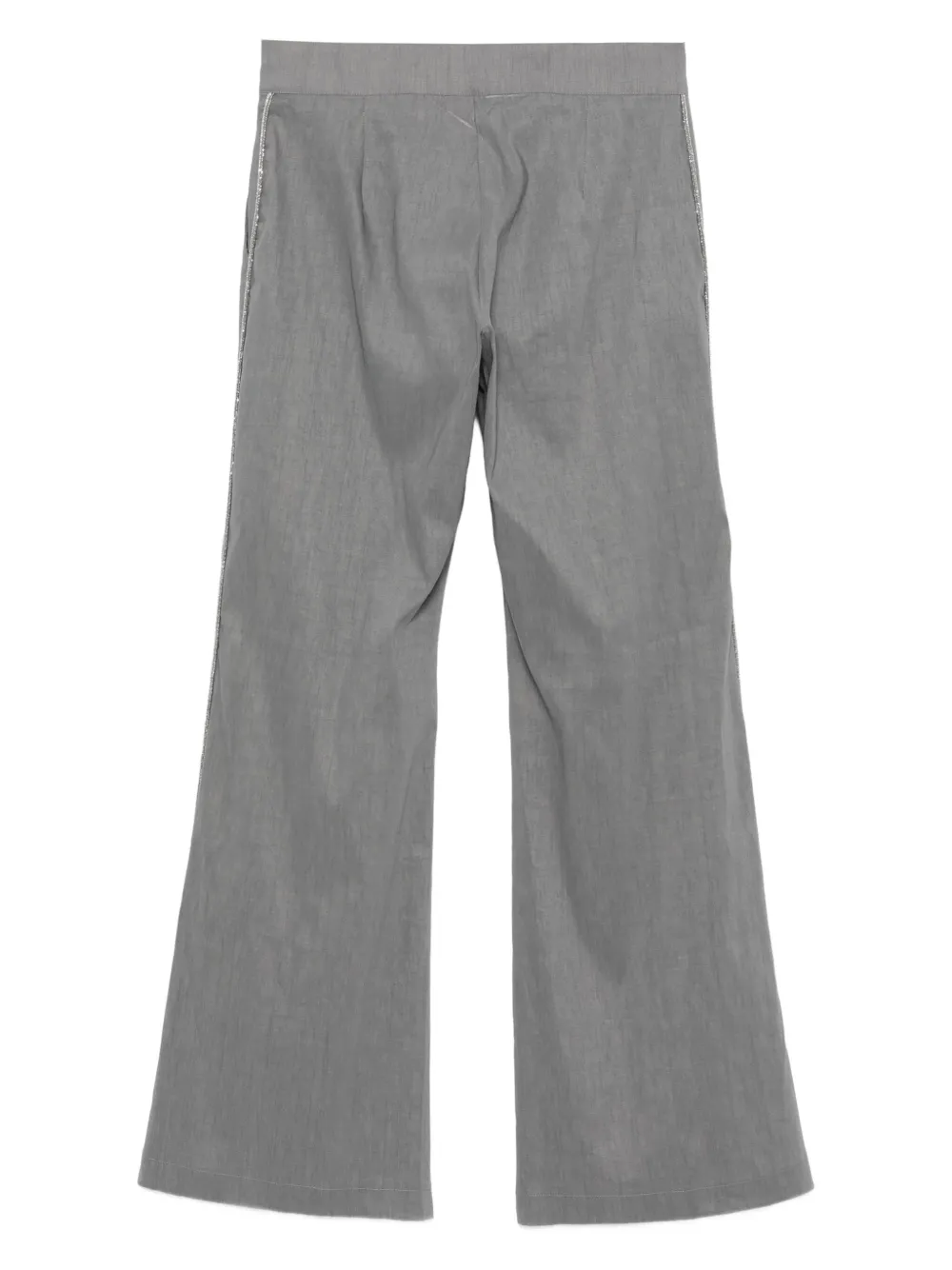 D.Exterior pressed-crease trousers | Flared & Bell-Bottom Pants | Image 2