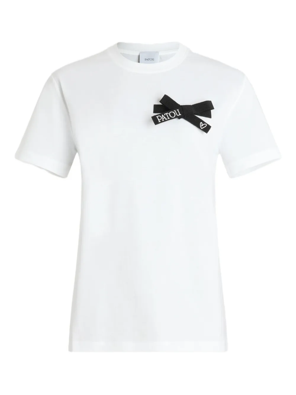 Patou T-shirt verfraaid met strik Wit
