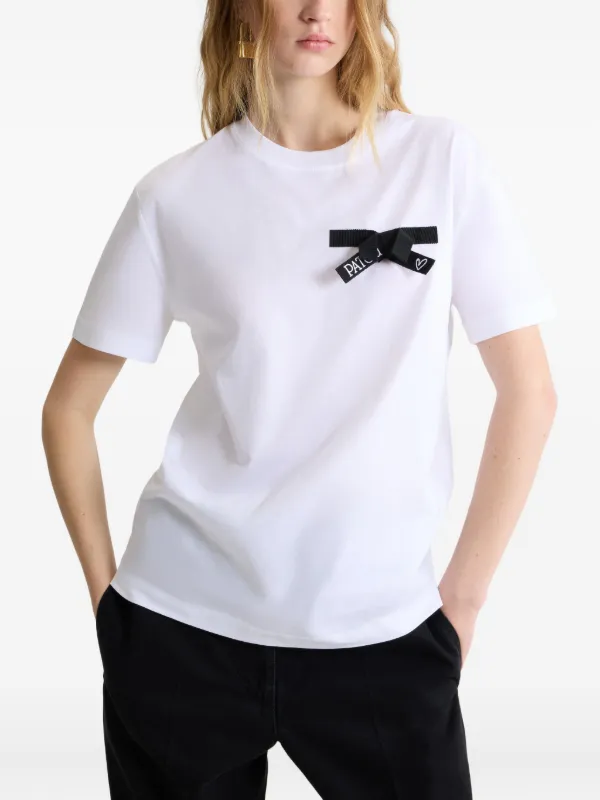 PATOU ホワイト Tシャツ Patou | オーガニックコットン パトゥロゴTシャツ