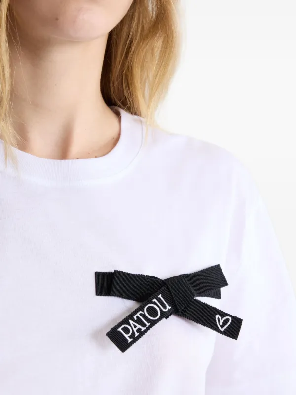 訳あり　PATOU T SHIRT ホワイト Tシャツ　XS Patou | オーガニックコットン パトゥロゴTシャツ