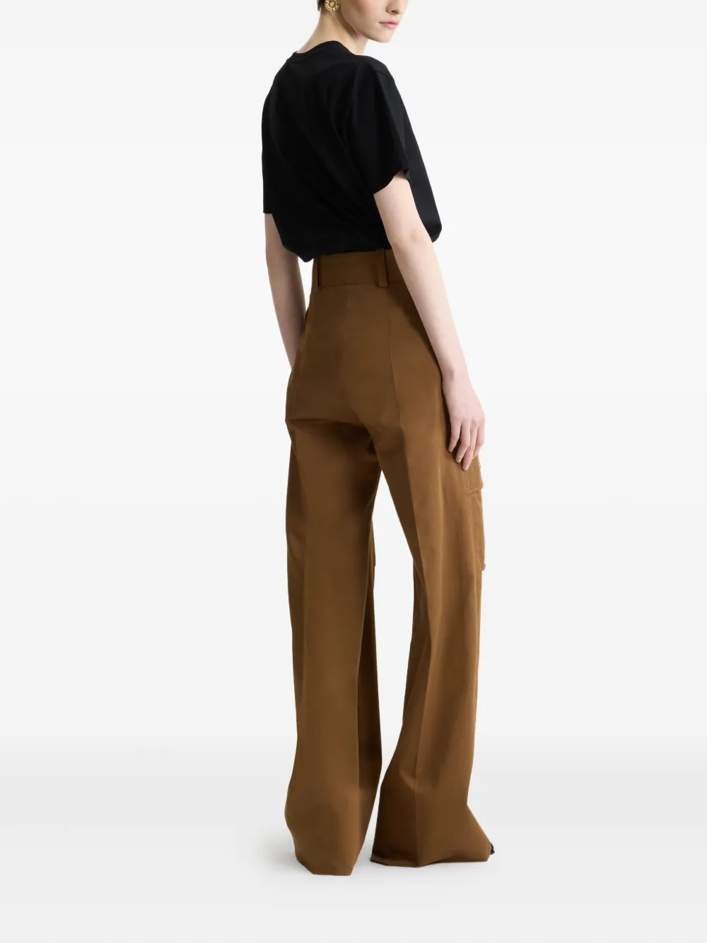 Patou T-shirt met logo-applicatie Zwart
