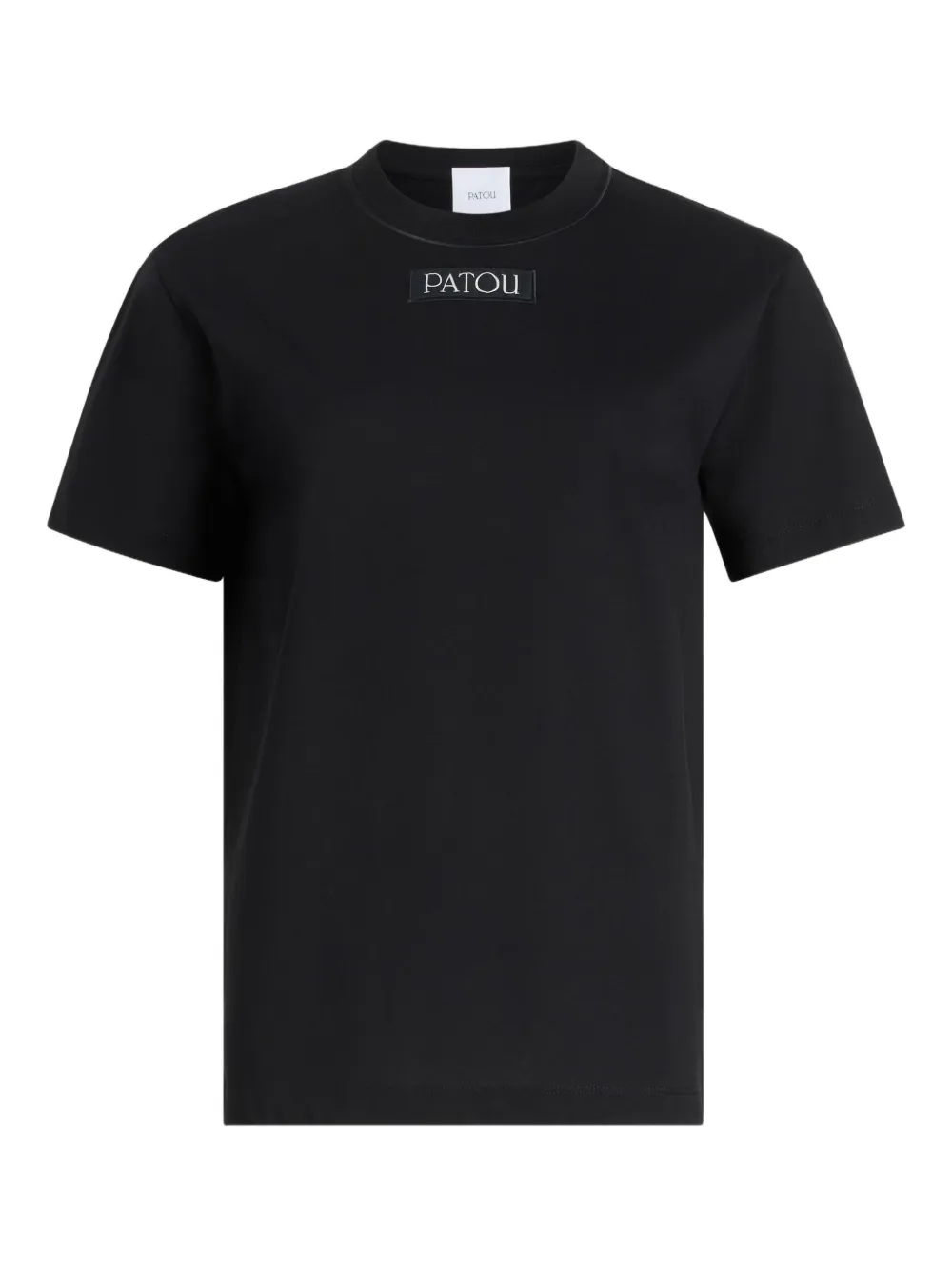 Patou T-shirt met logo-applicatie Zwart