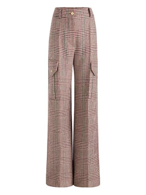 Patou Prince of Wales-check cargo pants
