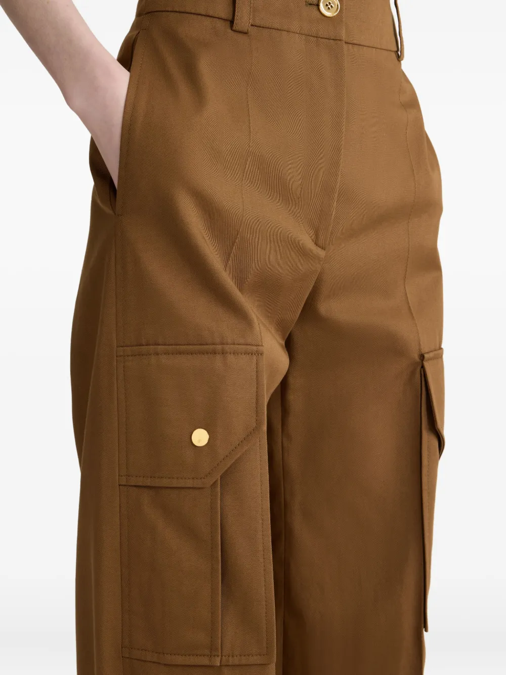Patou Flared broek Bruin