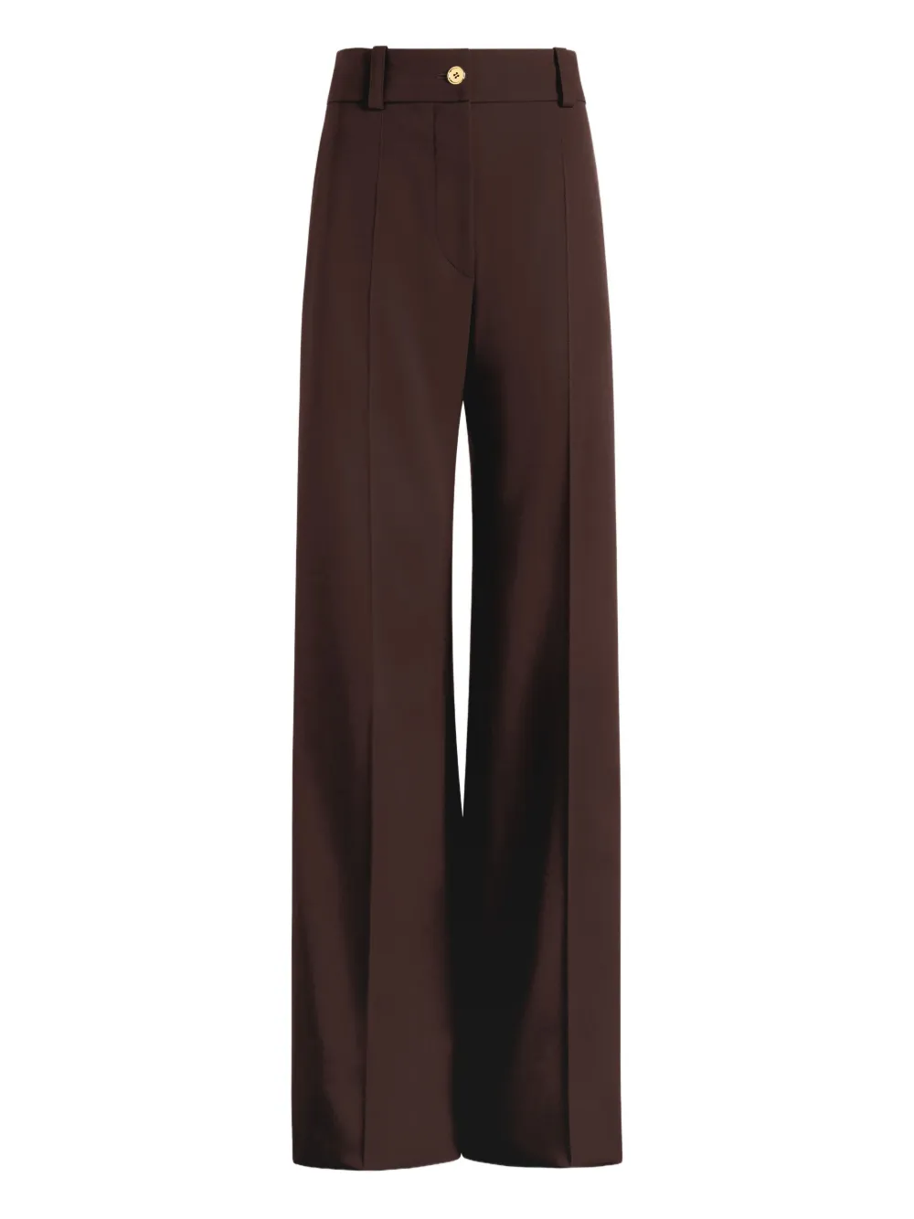 Patou Pantalon met gouden knoop Bruin