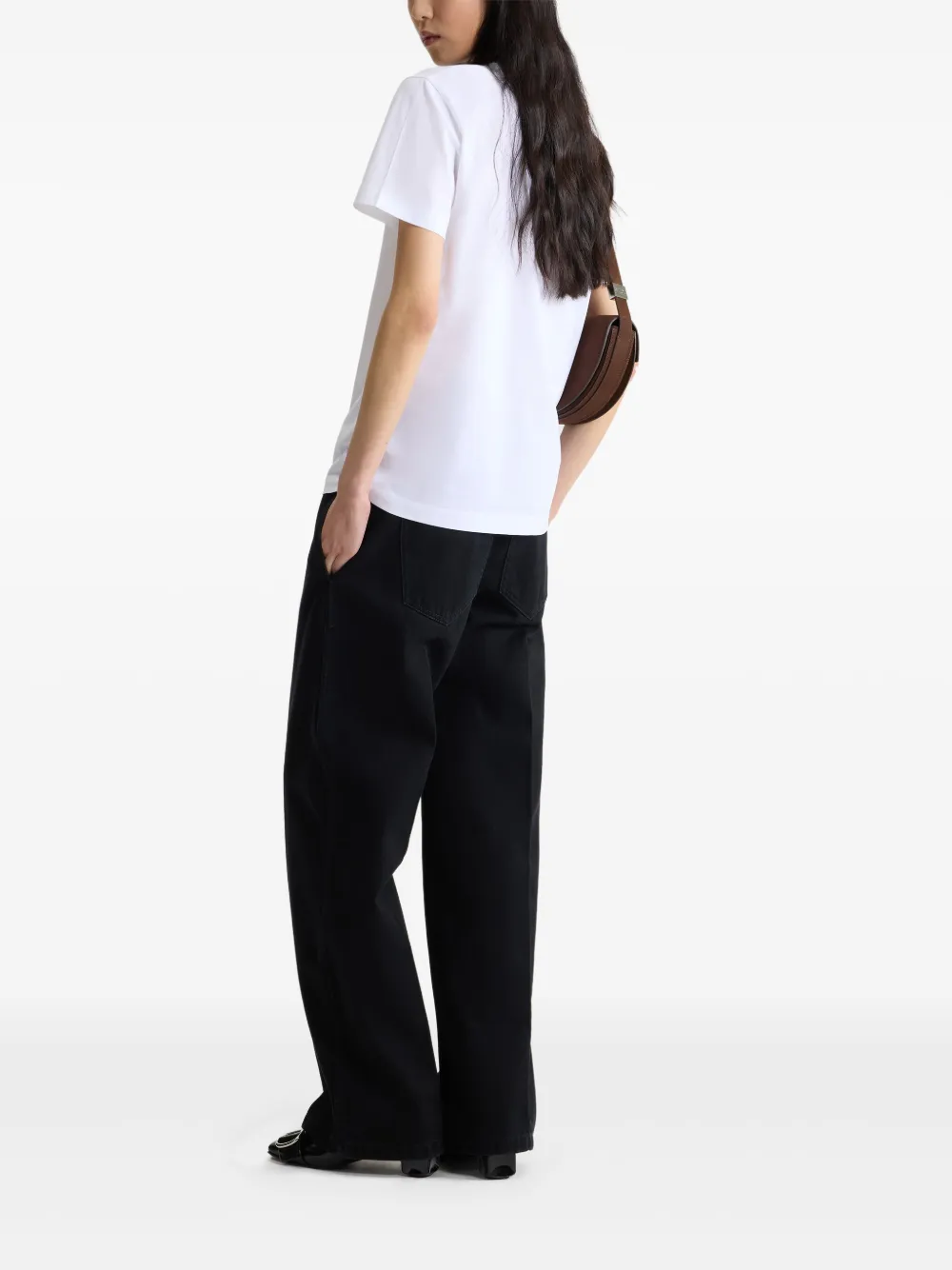 Patou logo-embroidered T-shirt Wit
