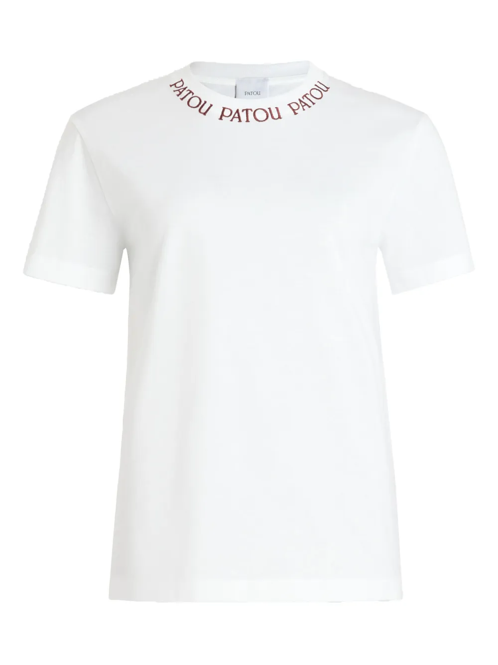 Patou logo-embroidered T-shirt Wit