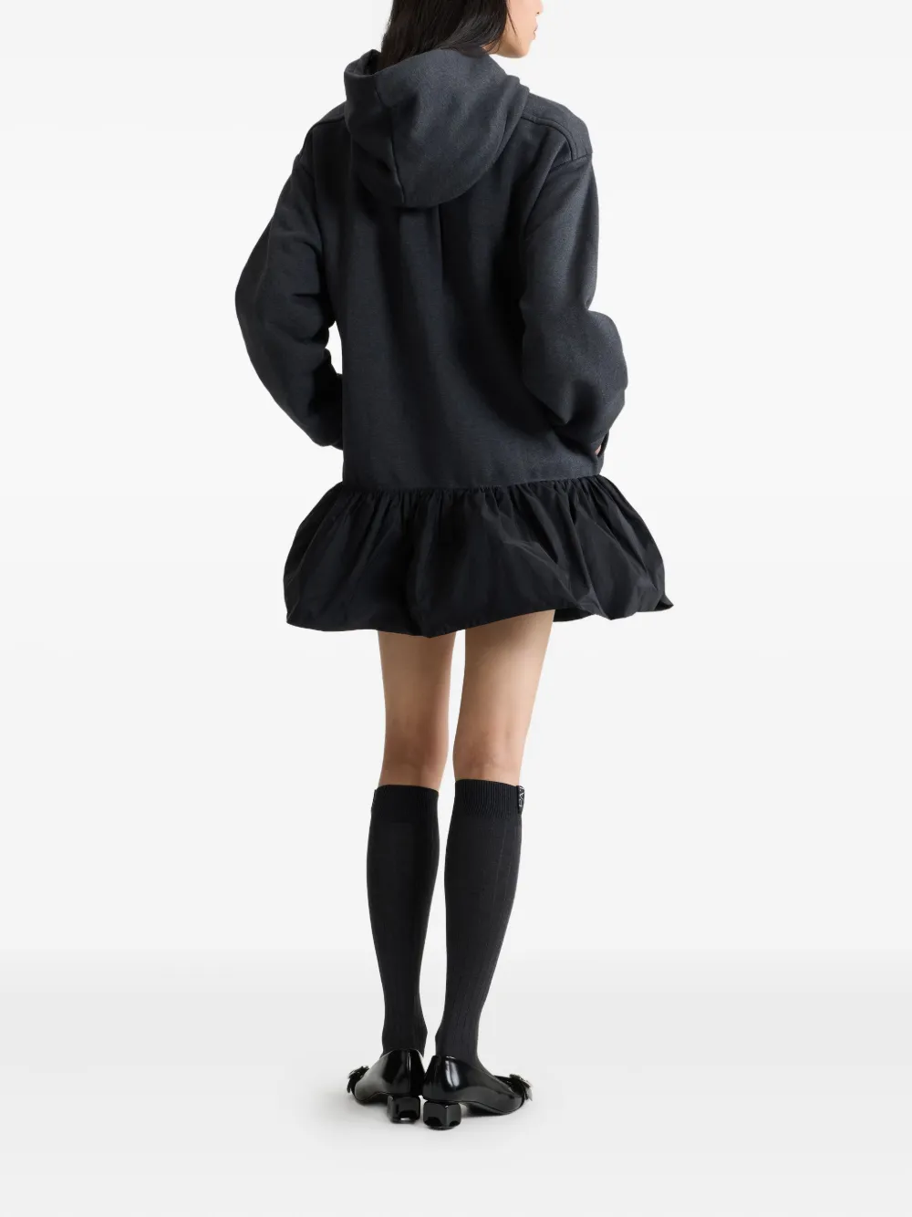 Patou Ribgebreide kniesokken Zwart