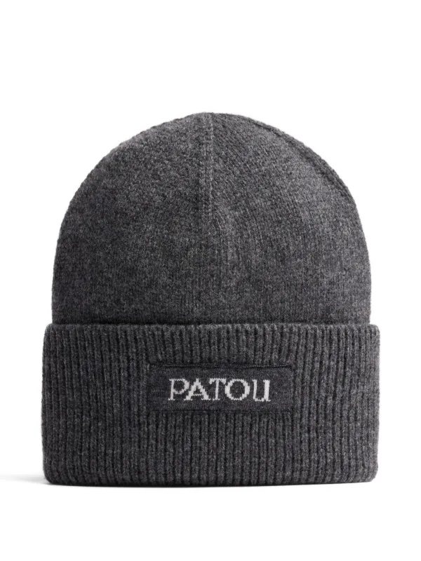 Patou ロゴ ビーニー | グレー | FARFETCH JP