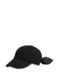 Patou bow tweed baseball cap - Black