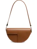 Patou Le Patou half-moon leather shoulder bag - Brown
