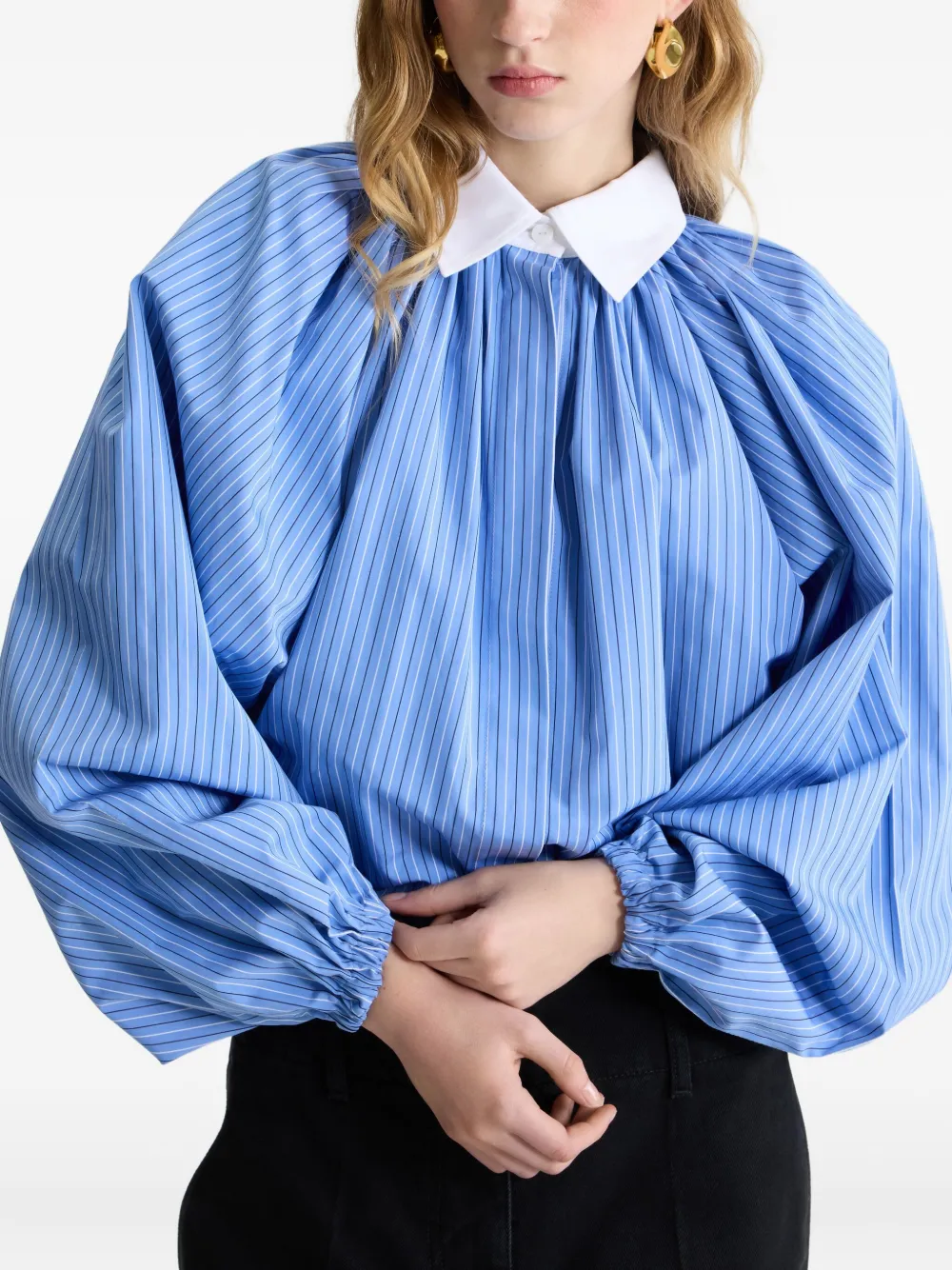 Patou Bubble blouse Blauw
