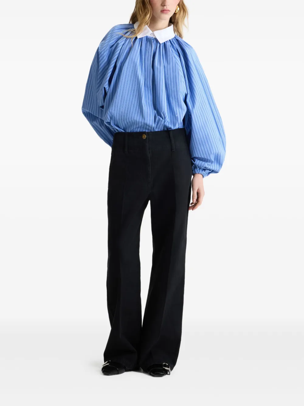 Patou Bubble blouse Blauw