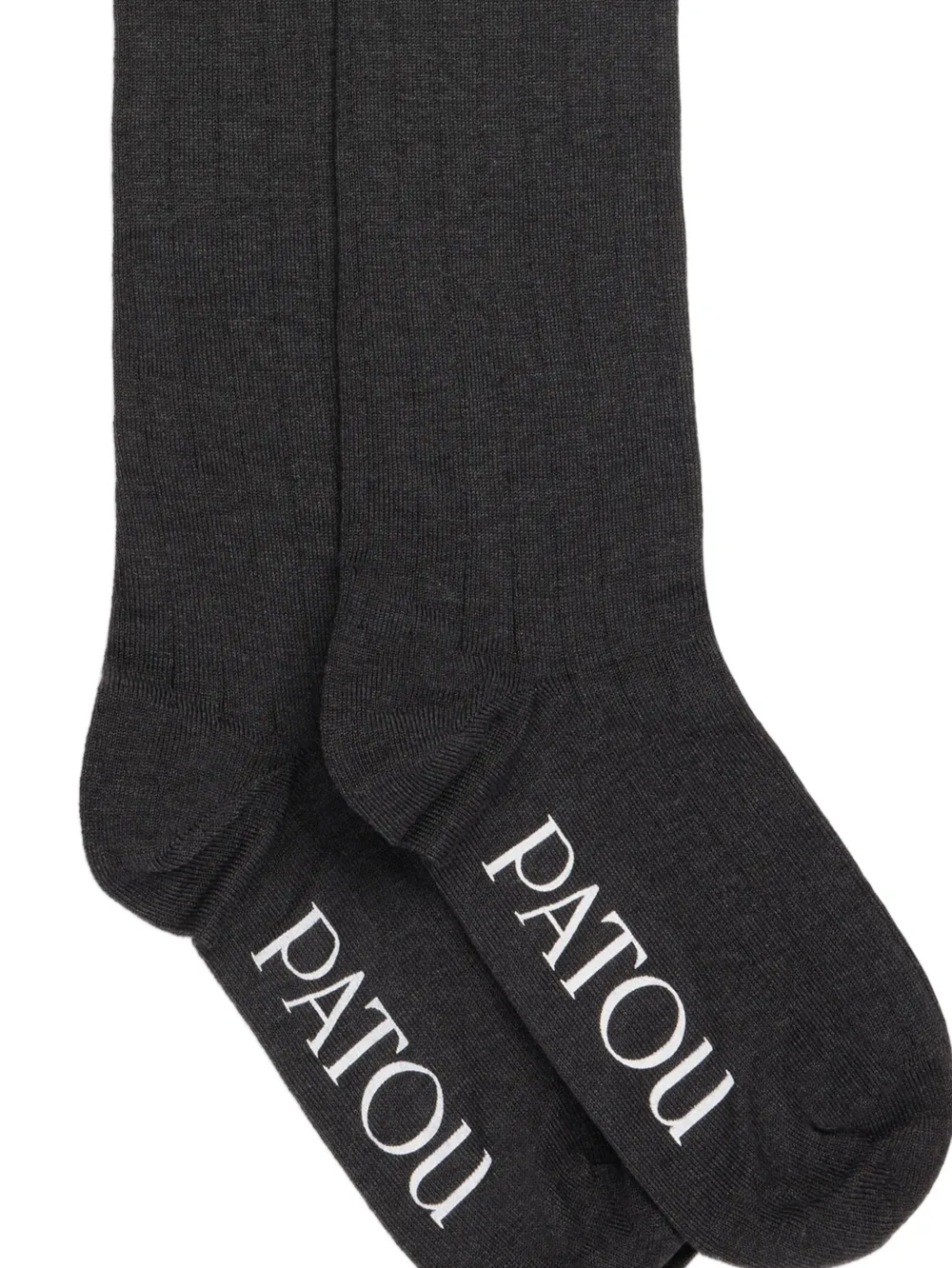 Patou ribbed knee-high socks | Image 2