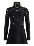 Patou buckle-collar lace dress - Black