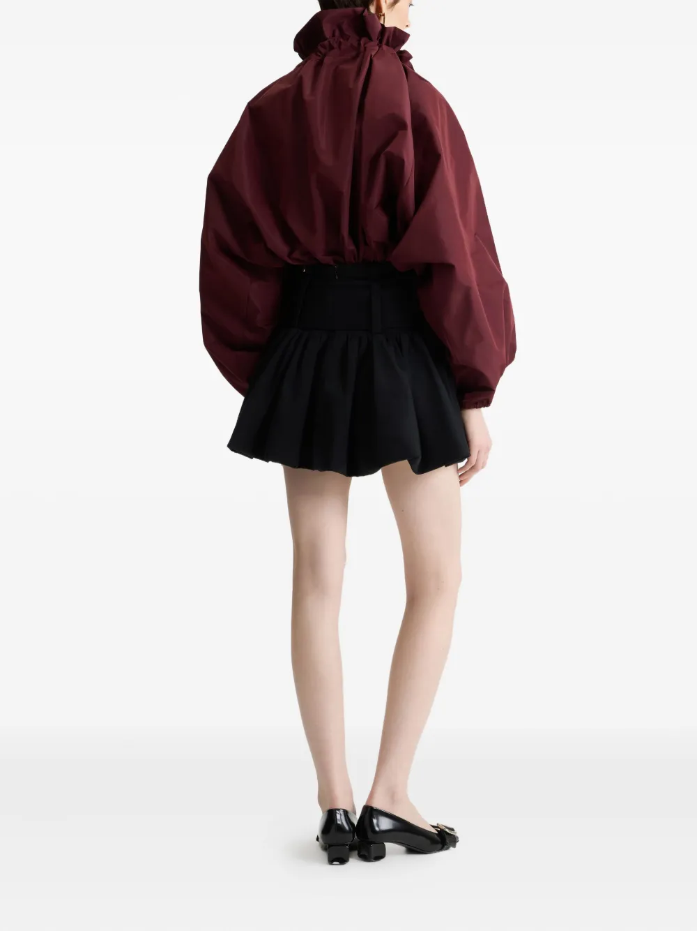 Patou Shirt met pofmouwen Rood