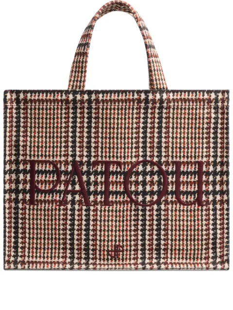 Patou tote con logo bordado