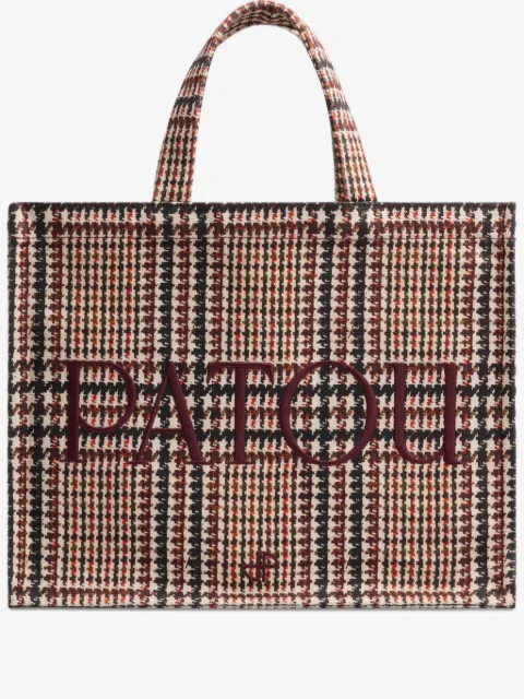 Patou sac cabas à logo brodé