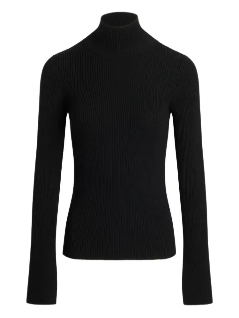 Patou ribbed mock-neck sweater