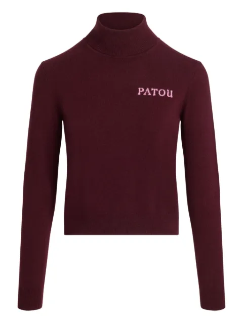 Patou intarsia turtleneck jumper
