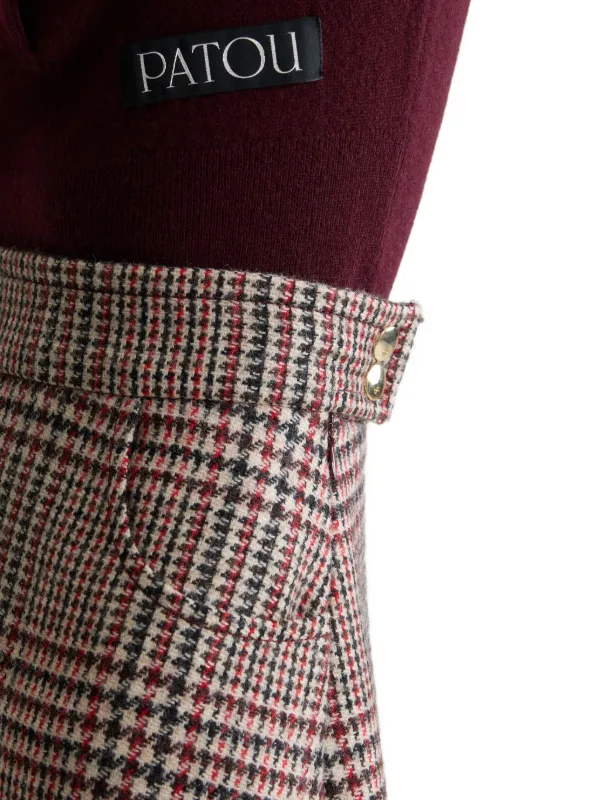 スカート Ruimeme houndstooth asymmetry skirt Ruimeme houndstooth asymmetry skirt - メルカリ