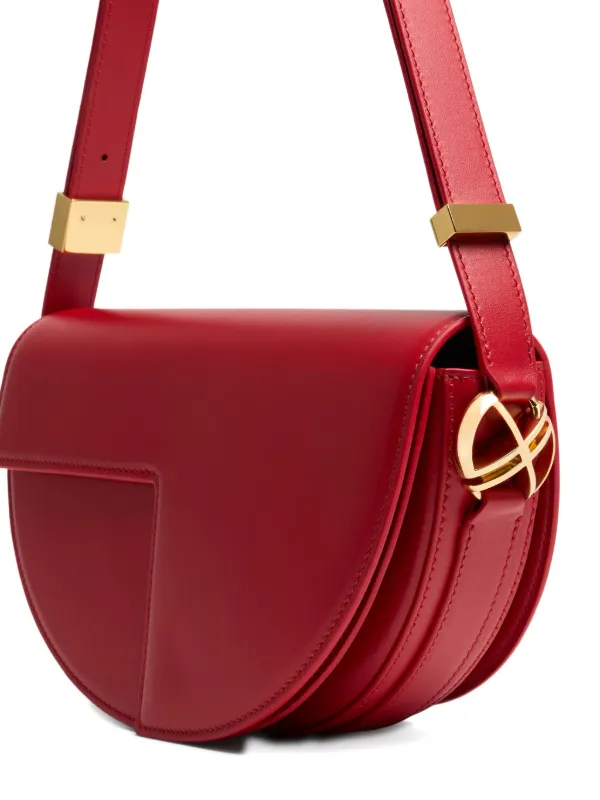 PATOU ショルダーバッグ　ハーフムーン Patou Le Patou ハーフムーン レザーショルダーバッグ