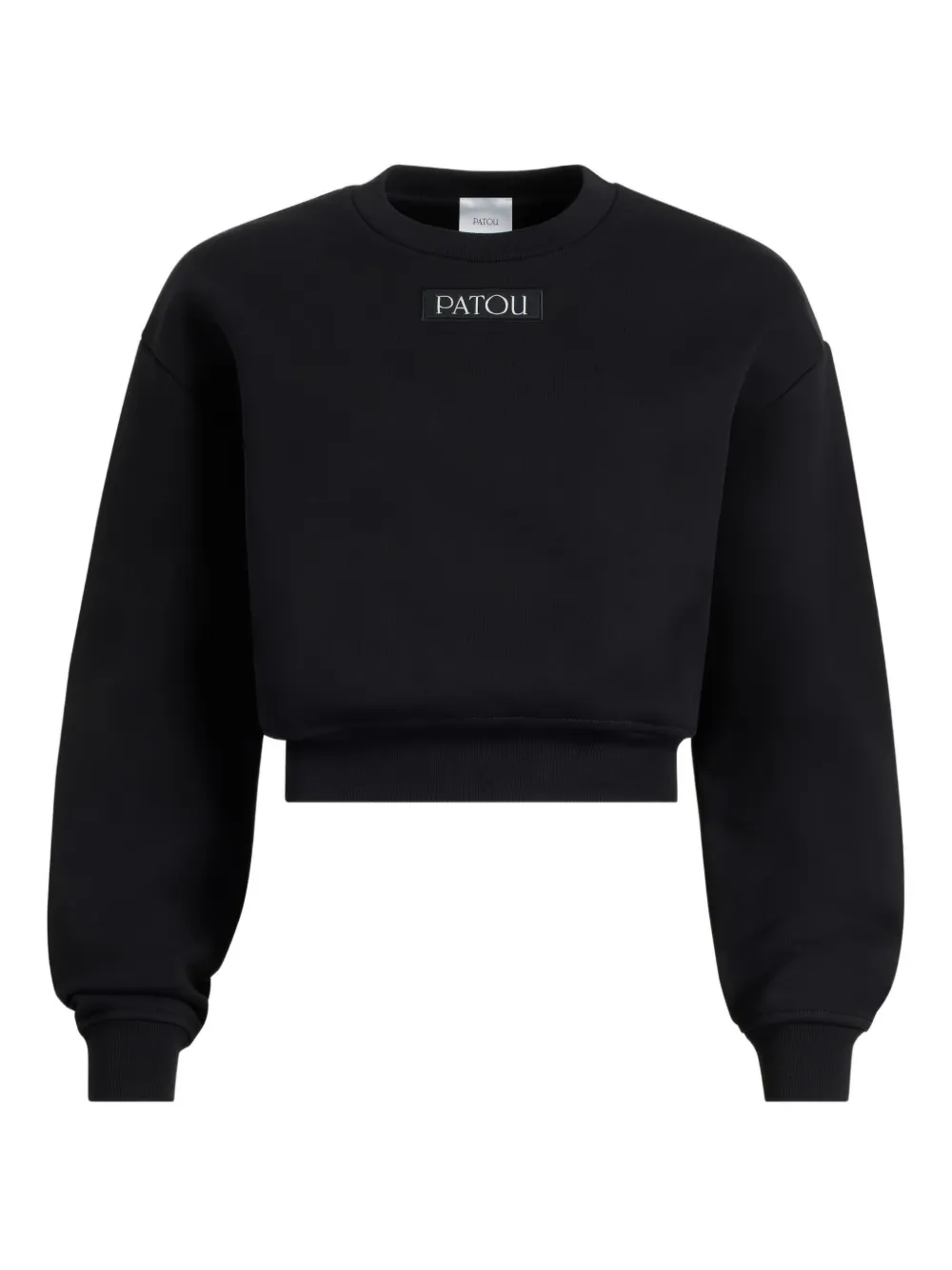 Patou ロゴパッチ スウェットシャツ - ブラック Patou ロゴパッチ スウェットシャツ - ブラック