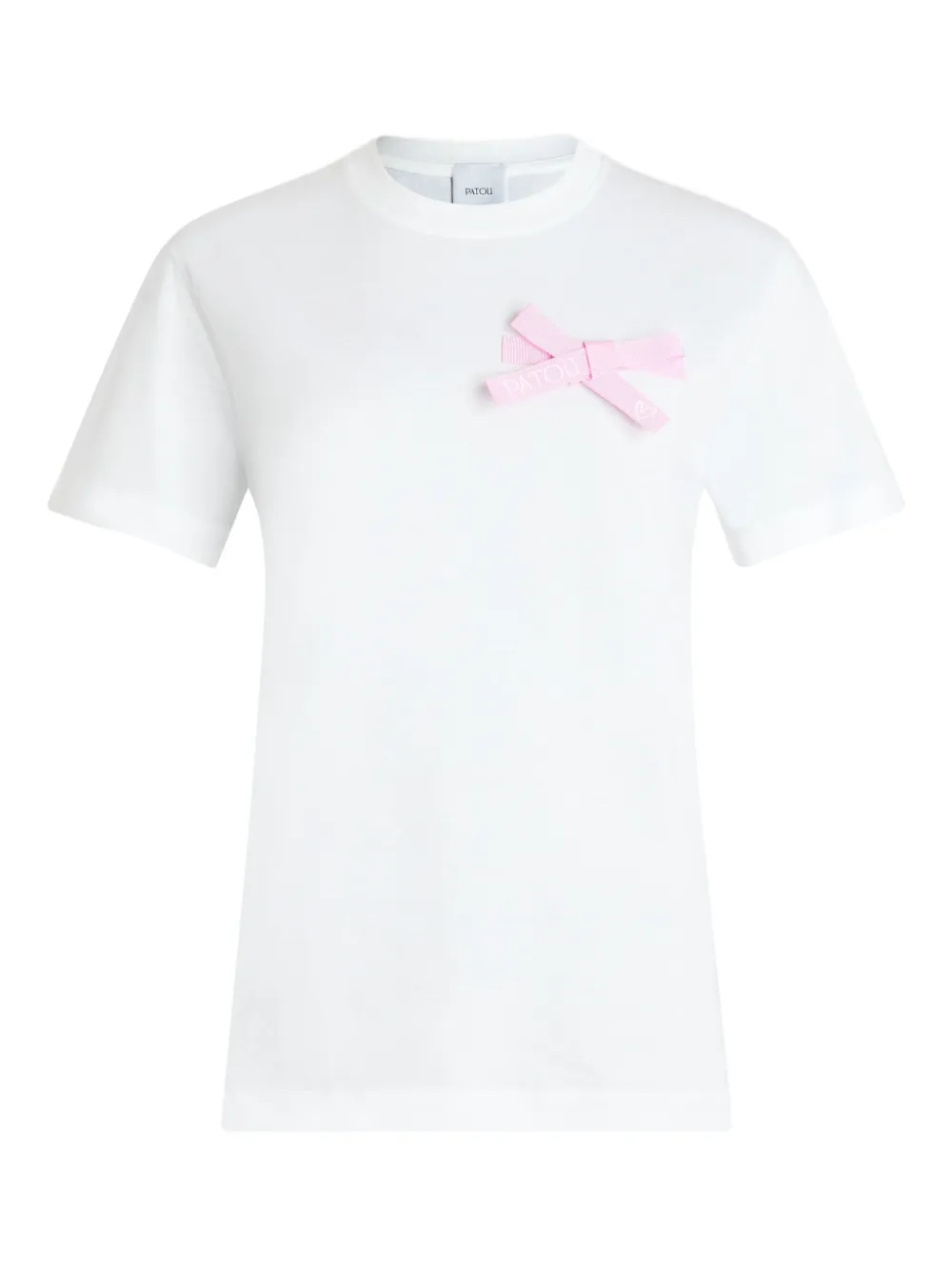 Patou T-shirt verfraaid met strik Wit