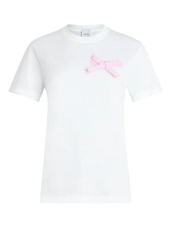 Patou リボンディテール Tシャツ | ホワイト | FARFETCH JP