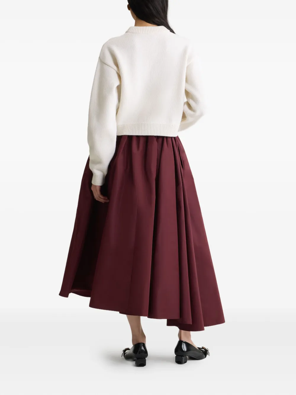 Patou Intarsia trui Wit
