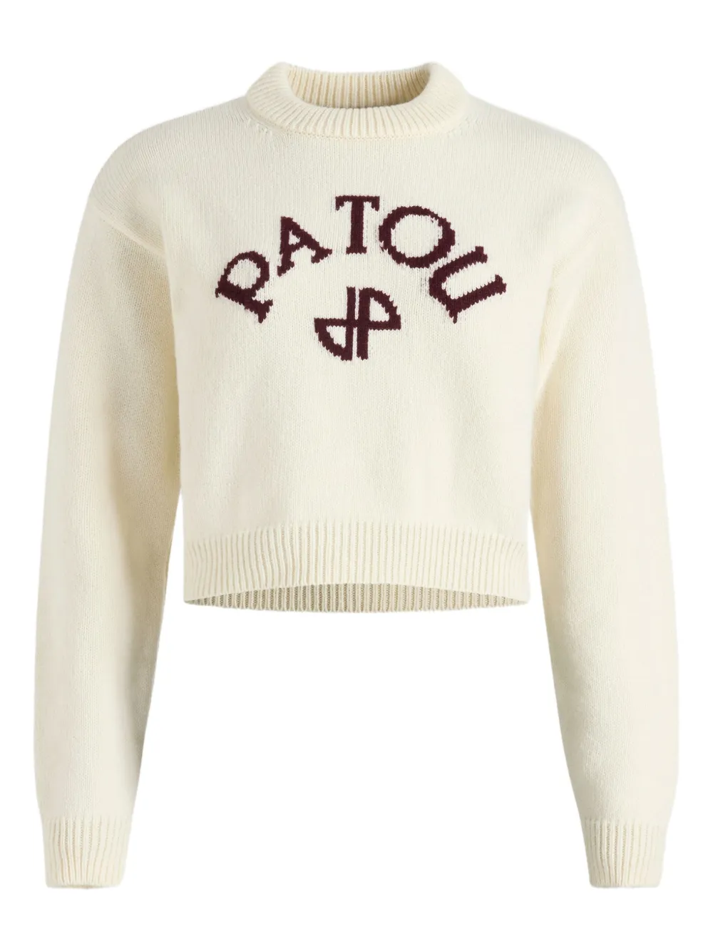 Patou Intarsia trui Wit