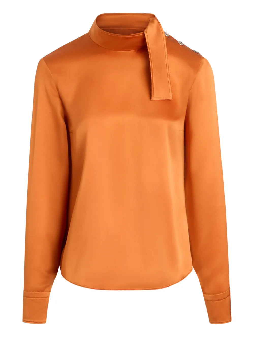 Patou Blouse met sjaaldetail Oranje