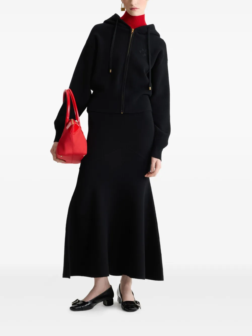 Patou logo-embroidered zip-up hoodie | Cardigans | Image 2