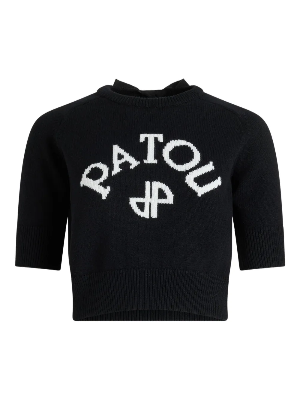 Patou Trui met geborduurd logo Zwart
