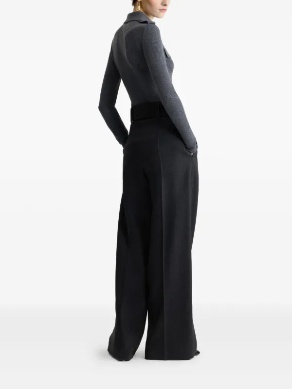 Patou リブカラーカーディガン | グレー | FARFETCH JP