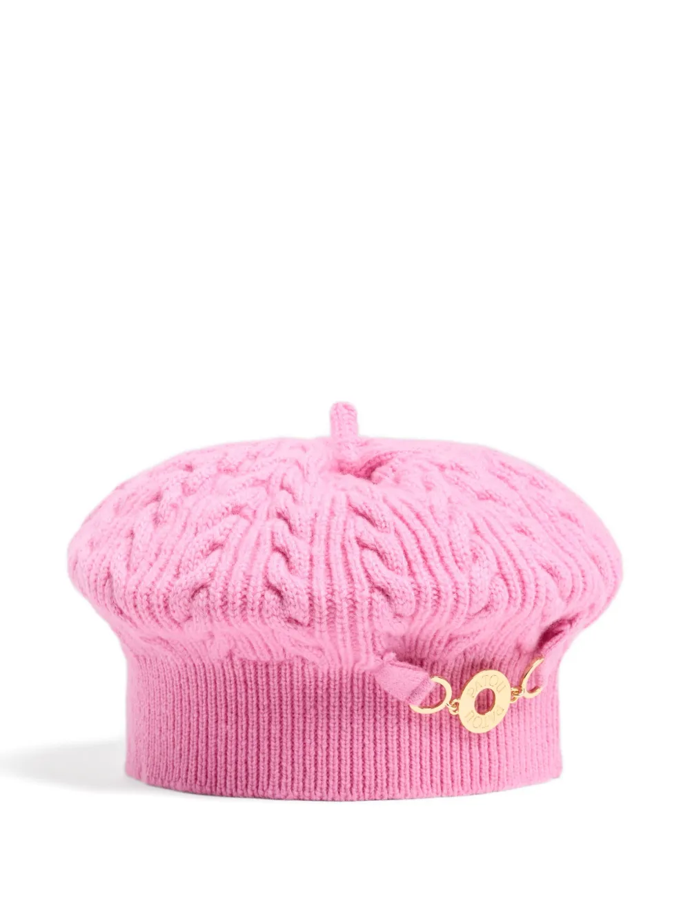 Patou Kabelgebreide baret Roze